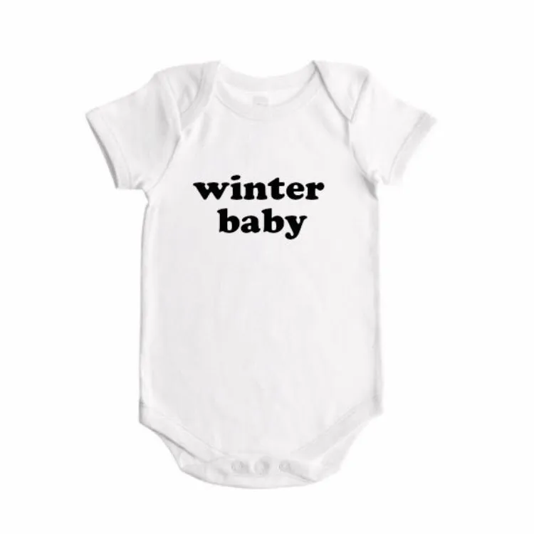 spring / summer / fall / winter  baby seasons announcement BODYSUIT