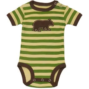 Stripey Bear Baby One Piece