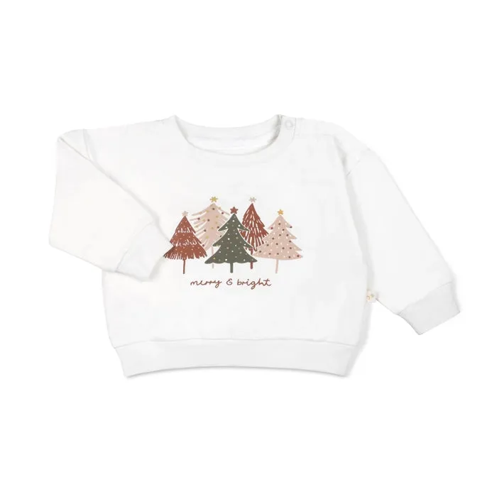 Sweatshirt aus Bio-Fleece - Merry & Bright