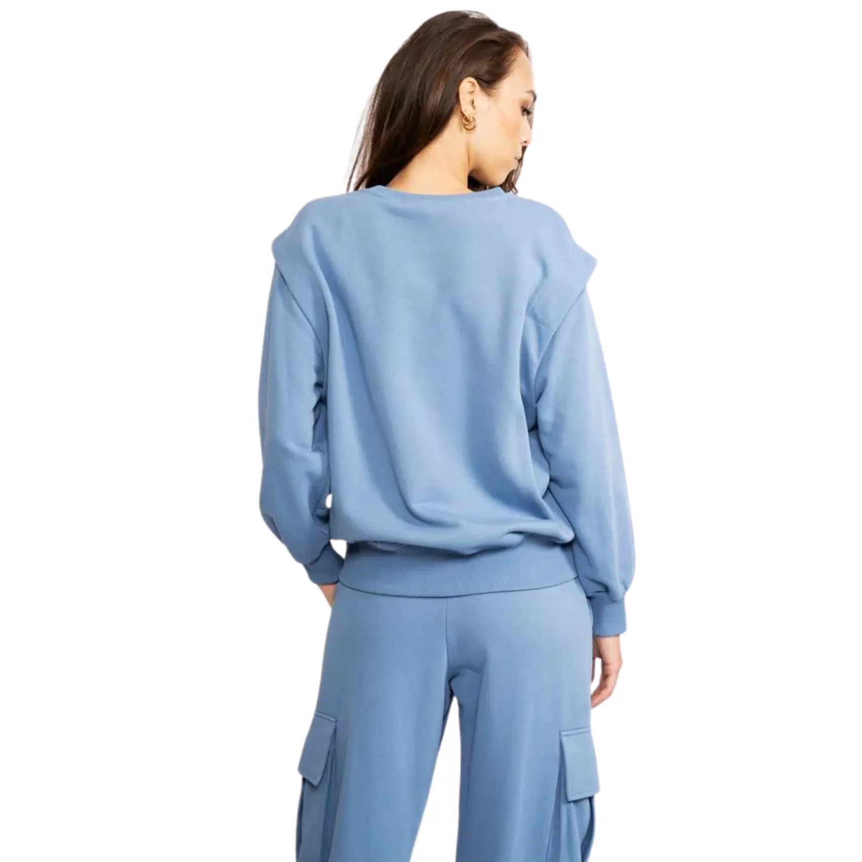 Sweatshirt with Removable Sleeves - Powder