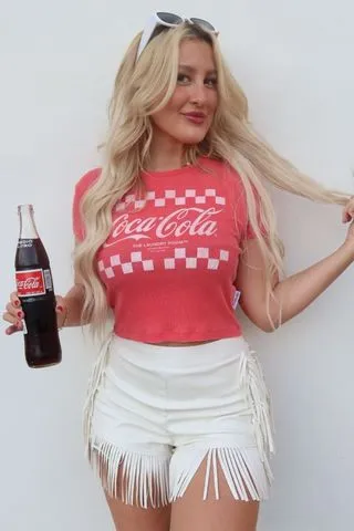 Team Coca Cola Baby Tee - Fire Red