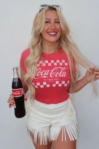 Team Coca Cola Baby Tee - Fire Red