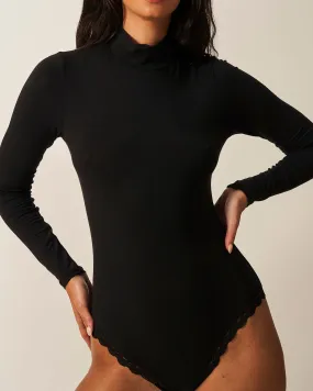 The Polo Bodysuit - Black