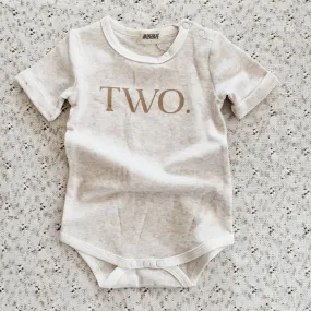 'TWO' BODYSUIT | BROWN