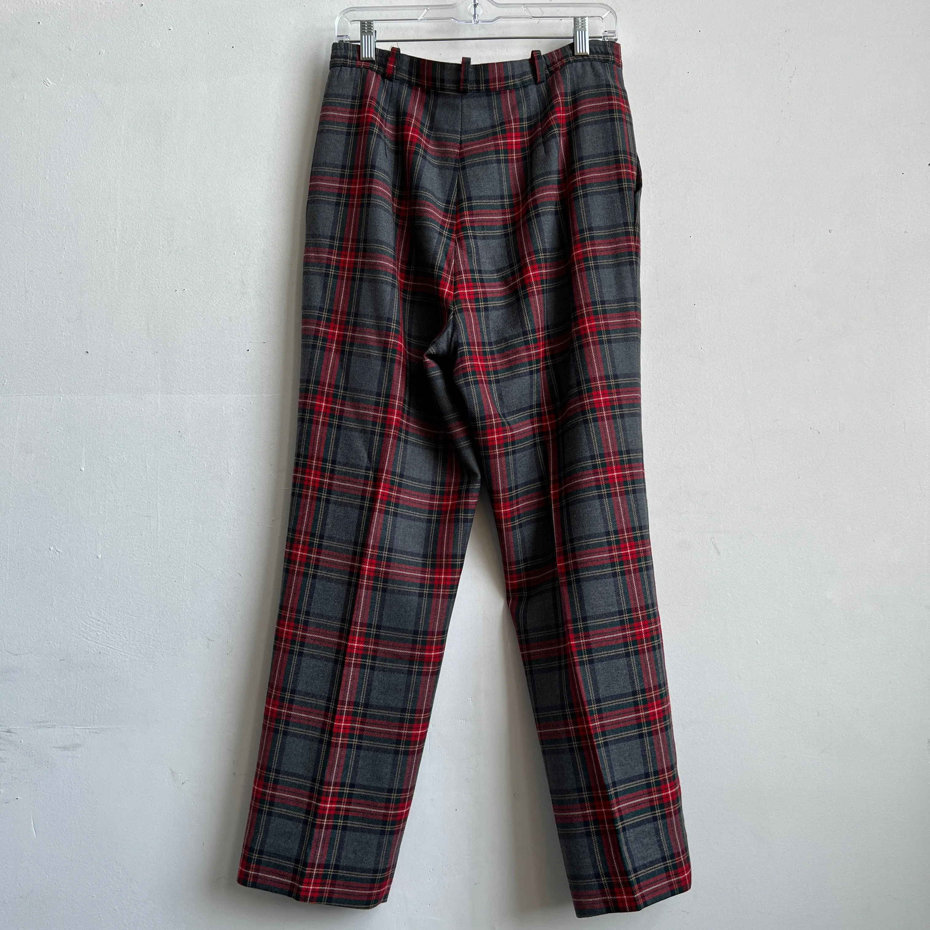 Vintage plaid high waist pant