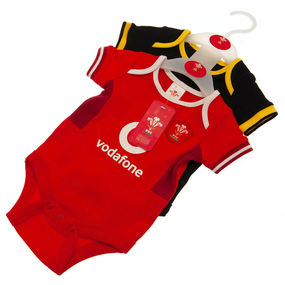 Wales RU 2 Pack Bodysuit for Infants (0-3 Months)