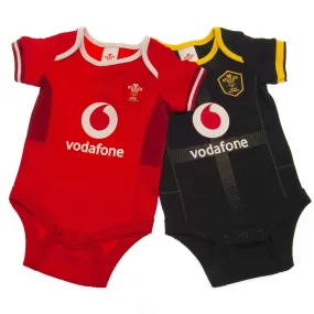 Wales RU 2 Pack Bodysuit for Infants (0-3 Months)