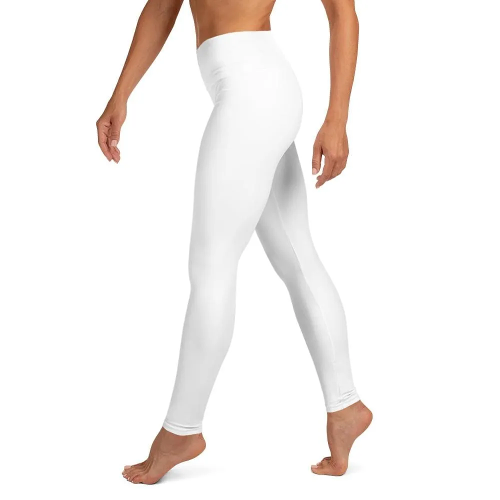 White SS Premium Standard ~ High-Waist Leggings