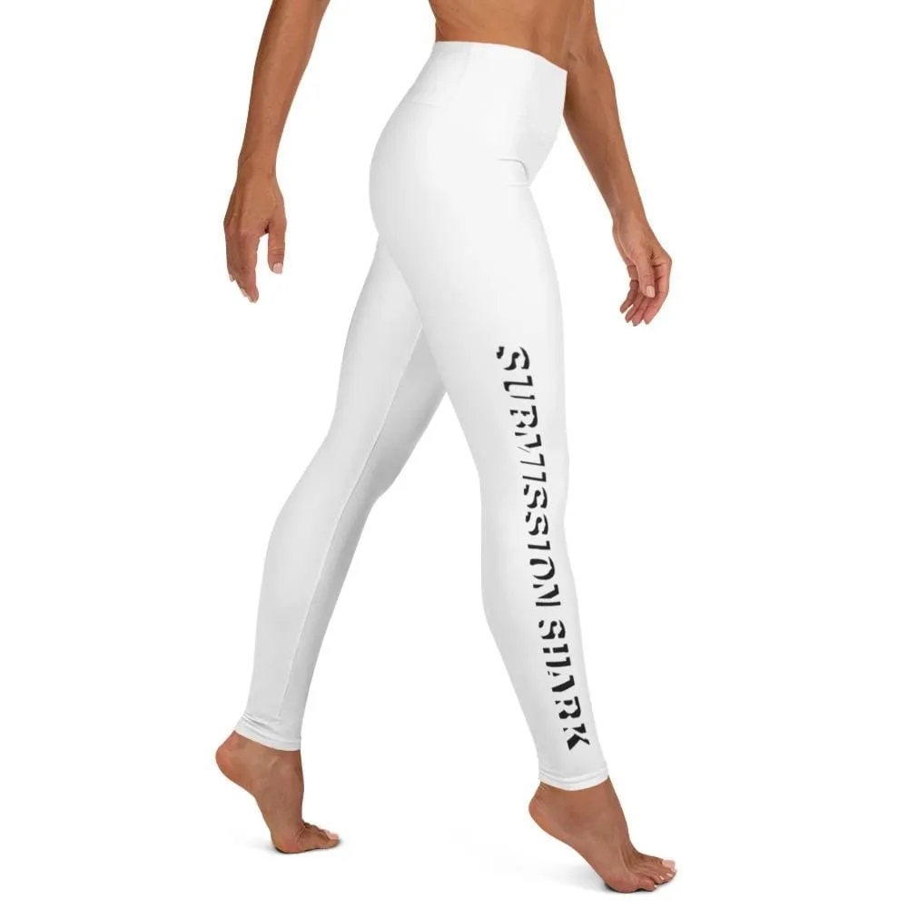 White SS Premium Standard ~ High-Waist Leggings