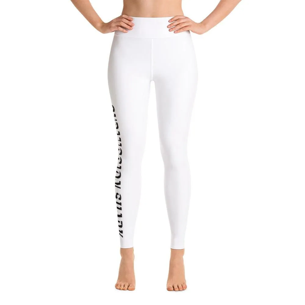 White SS Premium Standard ~ High-Waist Leggings