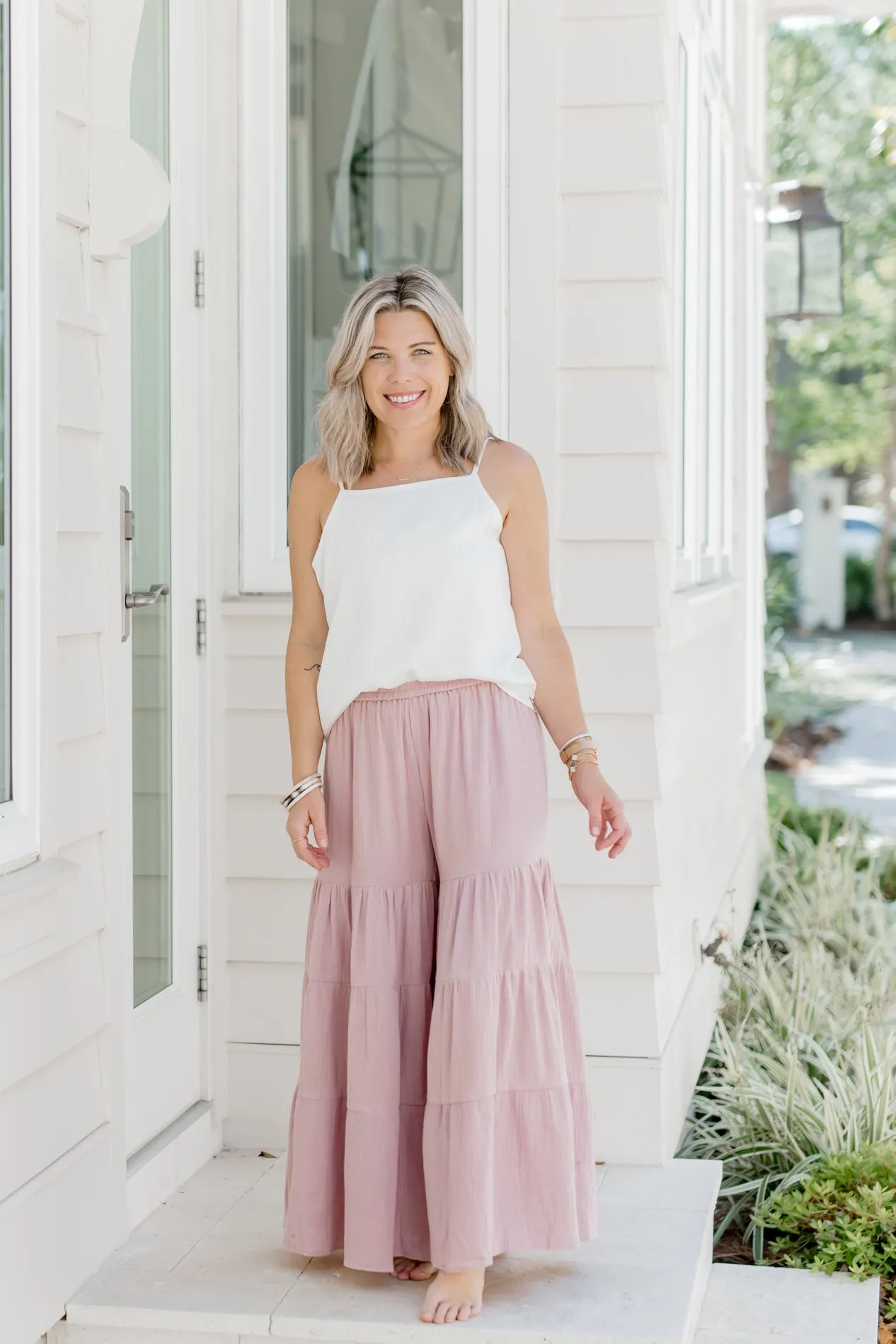 Women's Bella Maxi Pants (peony muslin)